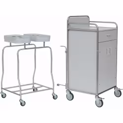 novocal Stationswagen SW 700 inkl. Hohem Frischwäscheschrank SW701K – NW72