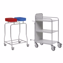 novocal Stationswagen SW 800 inkl. Frischwäscheablagen SW800K – NW72