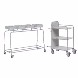 novocal Stationswagen SW 800 inkl. Frischwäscheablagen SW800K – NW74