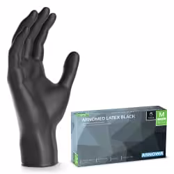 ARNOMED Latex Black Einmalhandschuhe