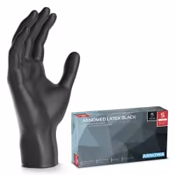 ARNOMED Latex Black Einmalhandschuhe