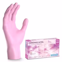 ARNOMED Nitril Blossom Rose Einmalhandschuhe