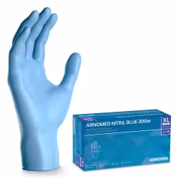 ARNOMED Nitril Blue Einmalhandschuhe