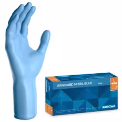 ARNOMED Nitril Blue Xtra Long Einmalhandschuhe
