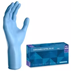 ARNOMED Nitril Blue Xtra Long Einmalhandschuhe