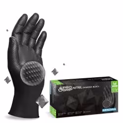 ARNOMED Nitril Diamond Black Einmalhandschuhe