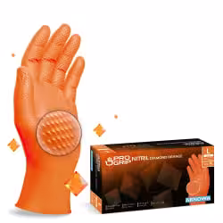 ARNOMED Nitril Diamond Orange Einmalhandschuhe