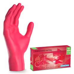 ARNOMED Nitril Lava Red Einmalhandschuhe