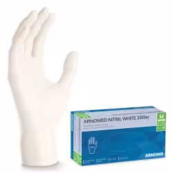 ARNOMED Nitril White Einmalhandschuhe