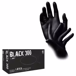 Black 300 Latex Einmalhandschuhe