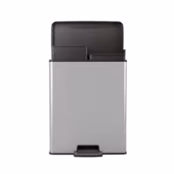 CURVER Mülleimer Küche DECO SLIM DUO mit Tretpedal