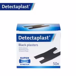 Detectaplast Super Stretch black Pflaster 8646