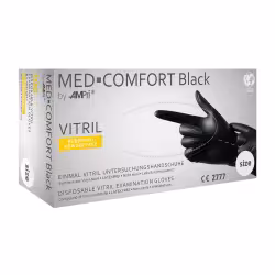 MED-COMFORT Black Vitrilhandschuhe