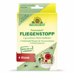 Neudorff Permanent FliegenStopp Motiv-Klebefalle 1 Packung = 4 Stück