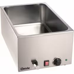 Bartscher 1/1 GN Bain Marie Wärmebehälter mit Hahn 200240