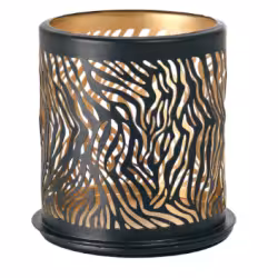 DUNI Kerzenhalter Safari Windlicht Metall schwarz