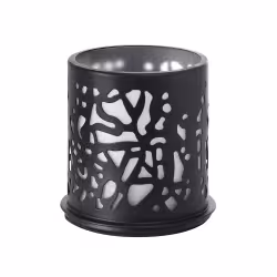 DUNI Kerzenhalter Twine Teelichthalter Metall schwarz  186550