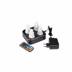 DUNI LED 4er Set mit Ladestation