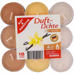 Duftlichter 1 Packung = 18 Stück