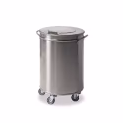 ETERNASOLID Edelstahl Mülleimer mit Rollen