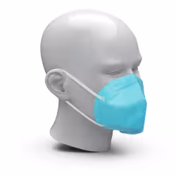 FFP2 NR Atemschutzmaske Colour hellblau