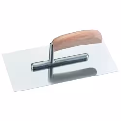 Glättekelle mit lackiertem Holzgriff