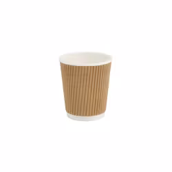 Greenbox Riffelbecher braun