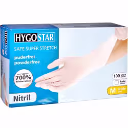 HYGOSTAR Nitrilhandschuh Safe Super Stretch