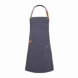 Karlowsky Jeans-Style Latzschürze mit Leder  LS 24