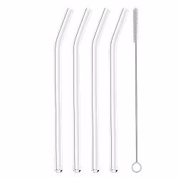 Metaltex Trinkhalme aus Glas