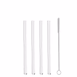 Metaltex Trinkhalme aus Glas