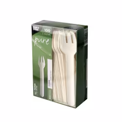 Papstar Pure Papier Gabeln
