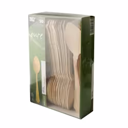 Papstar Pure Vintage Holz Löffel 88140