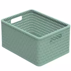 Rotho COUNTRY ECO Aufbewahrungskorb Rattan 18 Liter