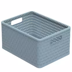 Rotho COUNTRY ECO Aufbewahrungskorb Rattan 18 Liter