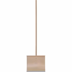 Schneeschieber mit Metallkante und Stiel aus Holz Stiellänge: 140 cm