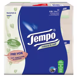 Tempo natural & soft Taschentücher 830467