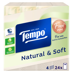 Tempo natural & soft Taschentücher 830467