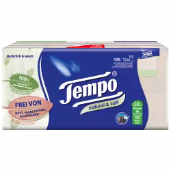 Tempo natural & soft Taschentücher 830468
