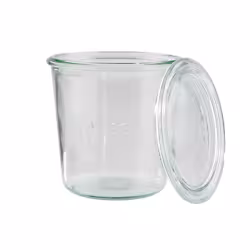 Weck-Glas mit Deckel Sturzform