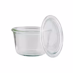 Weck-Glas mit Deckel Sturzform