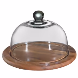 Zassenhaus Akazie Käseglocke mit Glasdeckel 055863