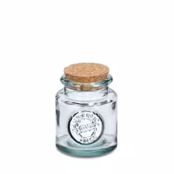Zeller Vorratsglas Recycled mit Korkdeckel 19587