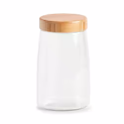 Zeller Vorratsglas mit Bambusdeckel 19562