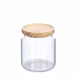 Zeller Vorratsglas mit Holzdeckel 19543