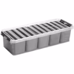 helit "the q-line" Aufbewahrungsbox mit Deckel und Einsätzen H6160902