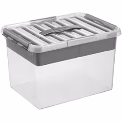 helit "the q-line" Aufbewahrungsbox mit Deckel und Einsätzen H6161002