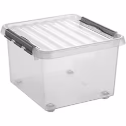 helit "the q-line" Aufbewahrungsbox mit Deckel und Rollen H6163202