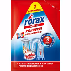 rorax Rohrreiniger Rohrfrei Power Granulat 115954