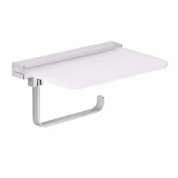 AVENARIUS Universal Toilettenpapierhalter mit Glasablage 9002000010